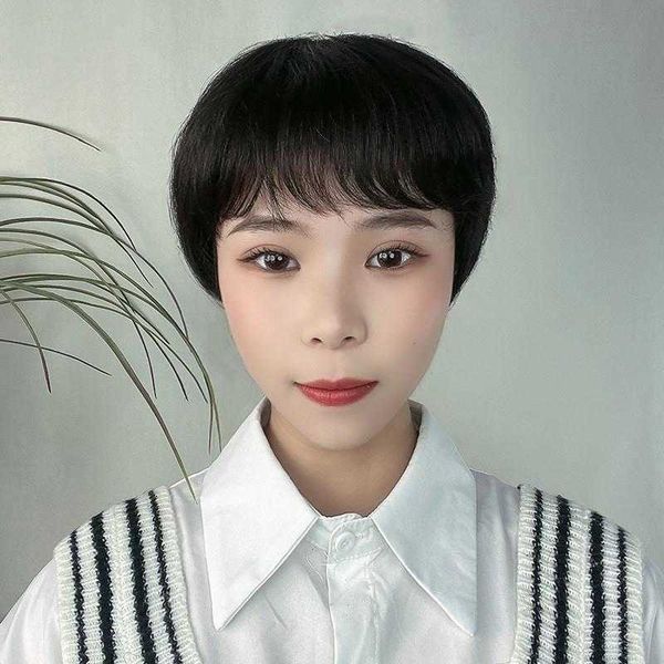wig womens short hair full head synthetic wigs straight fluffy natural middle, Black
wig womens short hair full head synthetic wigs straight fluffy natural middle, Black