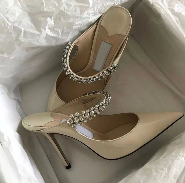 luxury designers women bing sandal pumps shoes black patent leather pointed toe slingback slide pumps 100mm heel ankle strap crystal embelli
luxury designers women bing sandal pumps shoes black patent leather pointed toe slingback slide pumps 100mm heel ankle strap crystal embelli