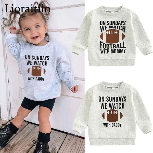 hoodies sweatshirts -09-02 lioraitiin 0-6years toddler kids girl boy sweatshirt ball season daddy mommy letters football print pullover 230, Black
hoodies sweatshirts -09-02 lioraitiin 0-6years toddler kids girl boy sweatshirt ball season daddy mommy letters football print pullover 230, Black