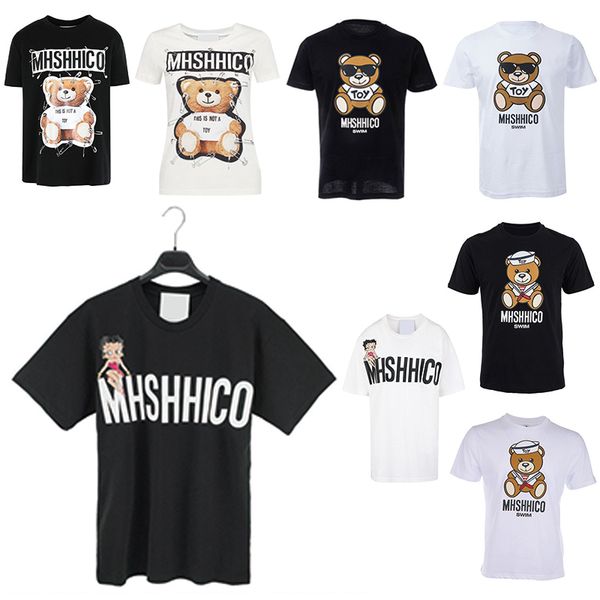womens designers moschi mens tshirt bear tshirts women's tee italy trend brand summer cotton t shirt summer couples, White
womens designers moschi mens tshirt bear tshirts women's tee italy trend brand summer cotton t shirt summer couples, White