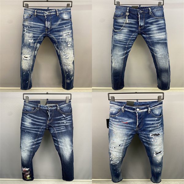 mens jeans brand designer europe and america new slim fit versatile pants beggar pants cotton stretch pants couples, Blue
mens jeans brand designer europe and america new slim fit versatile pants beggar pants cotton stretch pants couples, Blue