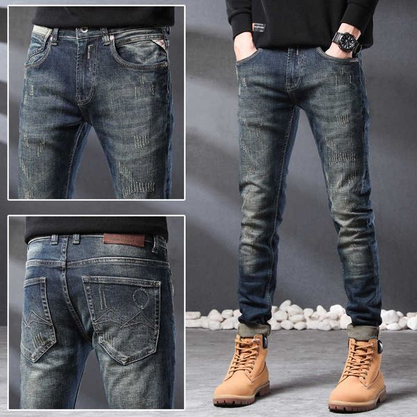 scraped handsome jeans men's 2022 spring and summer slim fit small feet elastic straight long pants casual, Blue
scraped handsome jeans men's 2022 spring and summer slim fit small feet elastic straight long pants casual, Blue