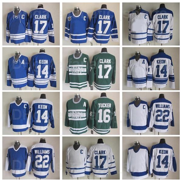 retro arenas 17 wendel clark jersey ice hockey 14 dave keon 16 darcy tucker 22 tiger williams vintage classic color blue white green 75th an, Black;red
retro arenas 17 wendel clark jersey ice hockey 14 dave keon 16 darcy tucker 22 tiger williams vintage classic color blue white green 75th an, Black;red