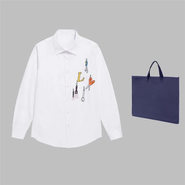 casual men's clothing shirt 2023louiseity fashion brand business work long-sleeved shirt viutonity couple's spring-fitting slim sh, White;black
casual men's clothing shirt 2023louiseity fashion brand business work long-sleeved shirt viutonity couple's spring-fitting slim sh, White;black
