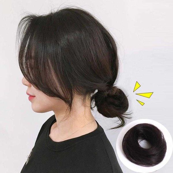 half hair updo low wig bag good thing natural fluffy lazy ring matte silk bud like, Black
half hair updo low wig bag good thing natural fluffy lazy ring matte silk bud like, Black