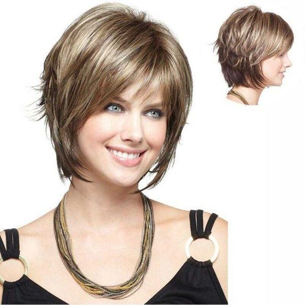 fashion wig womens short straight hair product recommended chemical fiber silk, Black
fashion wig womens short straight hair product recommended chemical fiber silk, Black