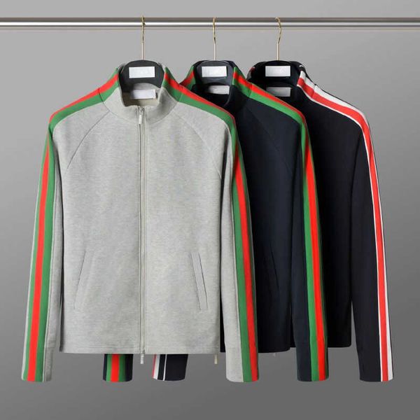 men's jacket designer baseball jacket classic red and green webbing zipper sweatshirt casual shirt street trend men women cardigan coat, Black;brown
men's jacket designer baseball jacket classic red and green webbing zipper sweatshirt casual shirt street trend men women cardigan coat, Black;brown