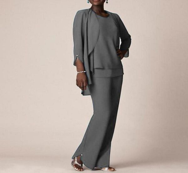 plus size grey chiffon mother pant suits with jacket long sleeves mother of the bride dresses ankle length mother suits for weddin1090166, Black;red
plus size grey chiffon mother pant suits with jacket long sleeves mother of the bride dresses ankle length mother suits for weddin1090166, Black;red