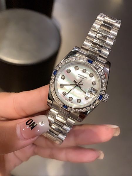 womens watches fashion designer 31mm diamond bezel watches automatic mechanical 2813 movement stainless steel strap woman wristwatch dress l, Slivery;brown
womens watches fashion designer 31mm diamond bezel watches automatic mechanical 2813 movement stainless steel strap woman wristwatch dress l, Slivery;brown