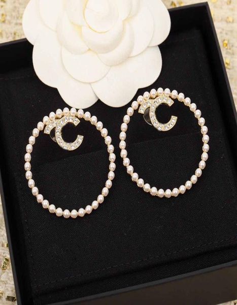 2022 charm large round shape stud earring with diamond and nature shell beads have stamp box ps7115a3435552, Golden
2022 charm large round shape stud earring with diamond and nature shell beads have stamp box ps7115a3435552, Golden