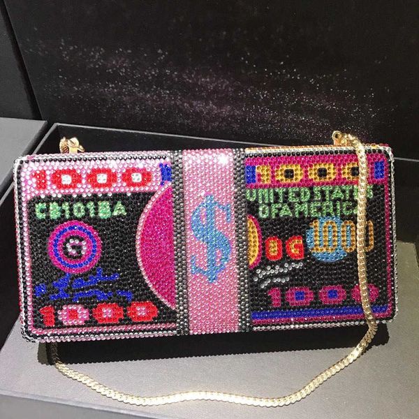 money dollars diamonds evening clutch bag women new luxury designer rhinestones purse female chic dinner handbag wedding party 230318
money dollars diamonds evening clutch bag women new luxury designer rhinestones purse female chic dinner handbag wedding party 230318