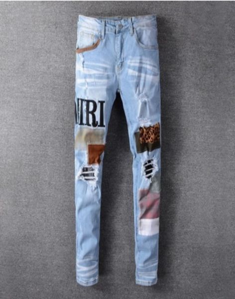 hip hop jeans men high street fashion brand new black patch embroidery stretch slim fit jeans mens summer2444949, Blue
hip hop jeans men high street fashion brand new black patch embroidery stretch slim fit jeans mens summer2444949, Blue