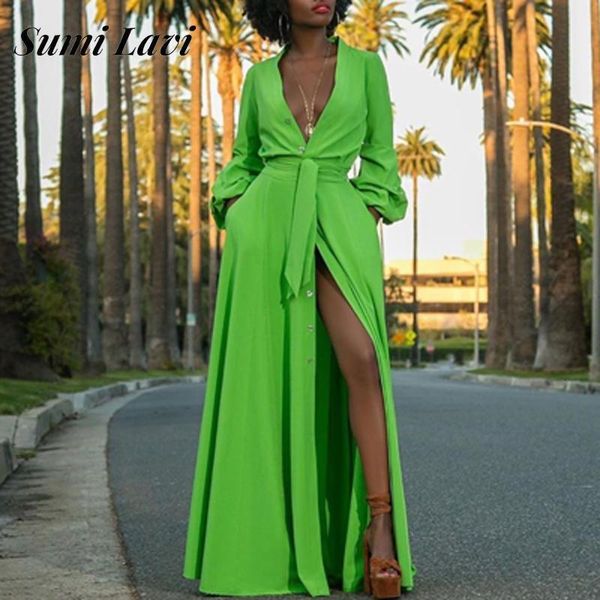 casual dresses casual women singlebreasted split dress deep v neck waisted laceup shirt dress bohemia vintage long sleeve long dress 230317, Black;gray
casual dresses casual women singlebreasted split dress deep v neck waisted laceup shirt dress bohemia vintage long sleeve long dress 230317, Black;gray