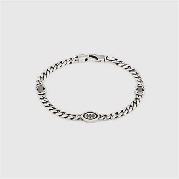 2023 designer new jewelry double bracelet edition sterling silver distressed fashion trend versatile men's and women's bracelet lo, Black
2023 designer new jewelry double bracelet edition sterling silver distressed fashion trend versatile men's and women's bracelet lo, Black
