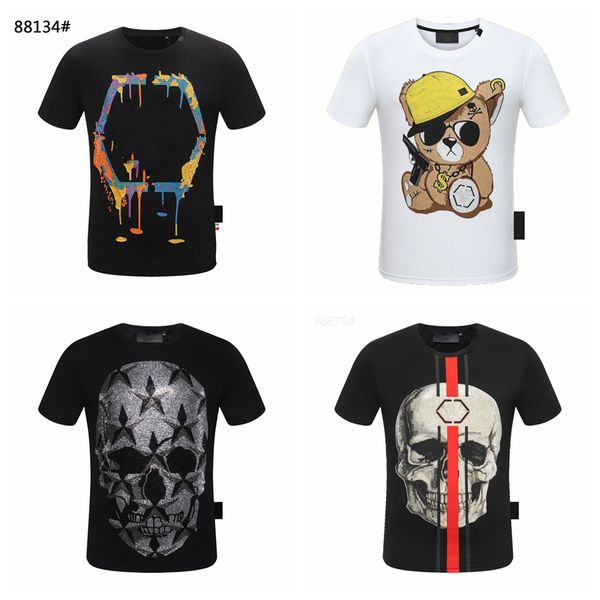 2023ss mens tshirts men designer plein bear skull diamond t shirt dollar brown bear brand tee oneck skulls tshirt tees pb #125, White;black
2023ss mens tshirts men designer plein bear skull diamond t shirt dollar brown bear brand tee oneck skulls tshirt tees pb #125, White;black