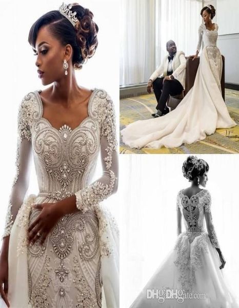 2020 luxury crystal beading wedding dresses with detachable train scoop neck a line bridal gowns sweep train custom made dress9477613, White
2020 luxury crystal beading wedding dresses with detachable train scoop neck a line bridal gowns sweep train custom made dress9477613, White