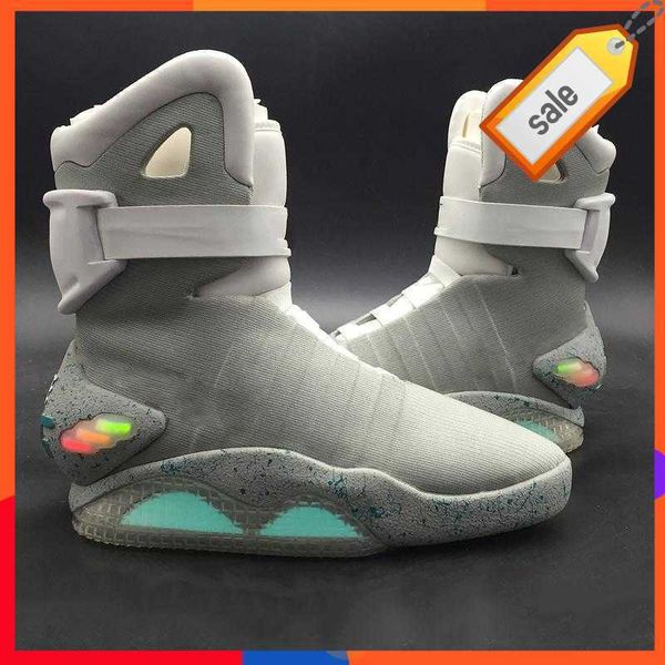 2023 new back to the future basketball shoes marty mcfly grey led lights 's glow with yellow box authentic air mag back to the futureba, Black
2023 new back to the future basketball shoes marty mcfly grey led lights 's glow with yellow box authentic air mag back to the futureba, Black