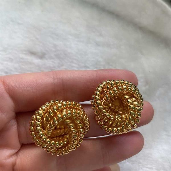brand earrings celi is versatile when it's windy. it's wrapped with beads twist knot earrings gold-plated personalized french girl, Golden
brand earrings celi is versatile when it's windy. it's wrapped with beads twist knot earrings gold-plated personalized french girl, Golden