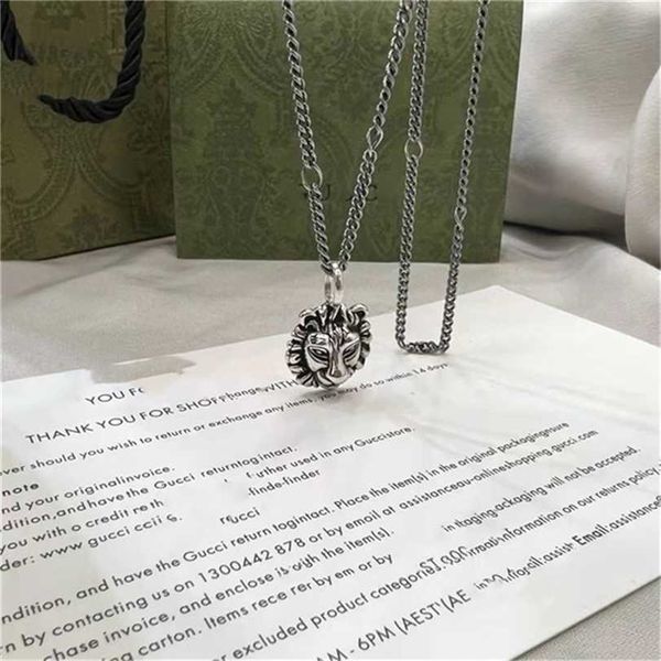 2023 designer new fashion jewelry gujia s925 thai silver lion head necklace pendant trend old hip-hop men's and women's couple nec
2023 designer new fashion jewelry gujia s925 thai silver lion head necklace pendant trend old hip-hop men's and women's couple nec