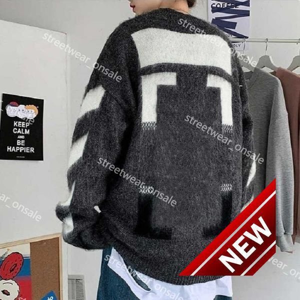 ow designer sweater mens womens mohair sweaters arrow color gradient round neck autumn winter keep warm comfortable knitwear streetwear 0028, White;black
ow designer sweater mens womens mohair sweaters arrow color gradient round neck autumn winter keep warm comfortable knitwear streetwear 0028, White;black
