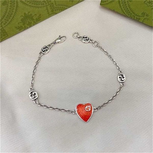 2023 designer new fashion jewelry gujia s925 sterling silver interlocking double enamel red love bracelet fashion simple couple bracelet, Black
2023 designer new fashion jewelry gujia s925 sterling silver interlocking double enamel red love bracelet fashion simple couple bracelet, Black