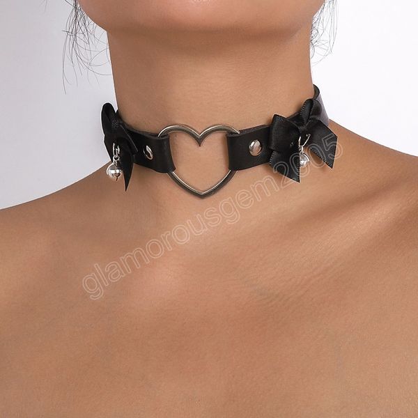bowknot heart pendant necklace for women vintage black pu leather choker collar torque chocker necklace jewelry, Golden;silver
bowknot heart pendant necklace for women vintage black pu leather choker collar torque chocker necklace jewelry, Golden;silver