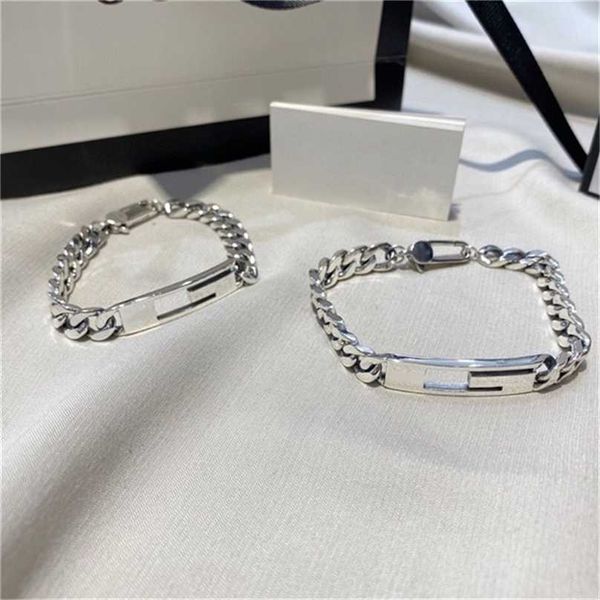 2023 designer new fashion jewelry gujia s925 sterling silver wide fashion simple couple bracelet for girlfriend, Black
2023 designer new fashion jewelry gujia s925 sterling silver wide fashion simple couple bracelet for girlfriend, Black