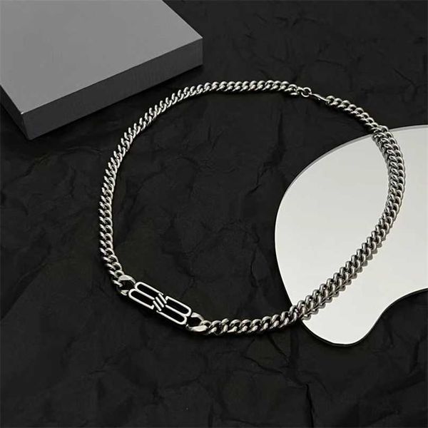 2023 designer new barr's new and old thick necklace with cuban b-letter clavicle popular design versatile neck chain, Black
2023 designer new barr's new and old thick necklace with cuban b-letter clavicle popular design versatile neck chain, Black