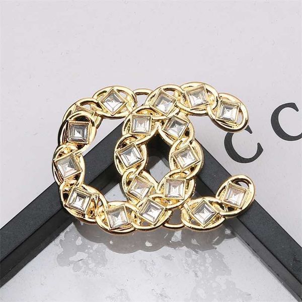 2023 designer new small fragrant brooch simple and fashionable, Silver