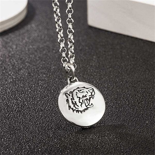 2023 designer new jewelry fashion tiger head round brand sterling silver necklace for men and women lovers fashion pearl chain hip hop, Black
2023 designer new jewelry fashion tiger head round brand sterling silver necklace for men and women lovers fashion pearl chain hip hop, Black