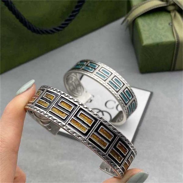 2023 designer new jewelry home enamel double net red couple bracelet idol same fashion shot, Black
2023 designer new jewelry home enamel double net red couple bracelet idol same fashion shot, Black