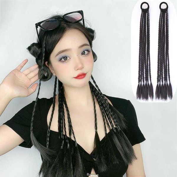 chinese wig ponytail female fashion girl boxing braid simulation hair tie twist, Black
chinese wig ponytail female fashion girl boxing braid simulation hair tie twist, Black