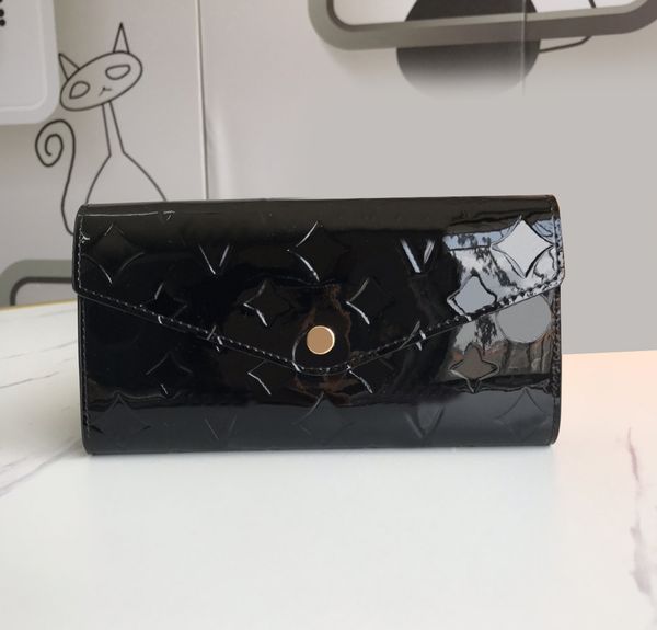 fashion designer wallets luxury envelope purses men womens patent leather wallet embossed flower letter long card holder slim money clutch b, Red;black
fashion designer wallets luxury envelope purses men womens patent leather wallet embossed flower letter long card holder slim money clutch b, Red;black