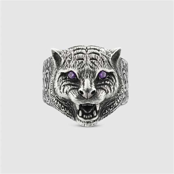 2023 designer new jewelry same antique double tiger head ring fashion straight, Silver
2023 designer new jewelry same antique double tiger head ring fashion straight, Silver