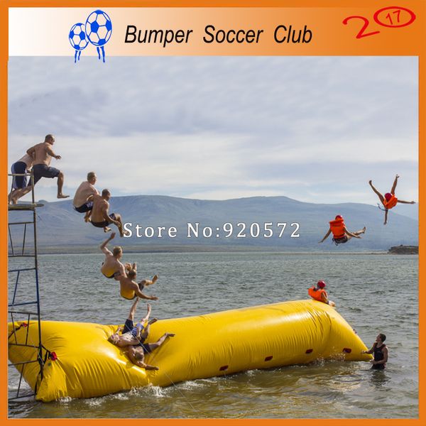 Image of Free Shipping Free Pump High Quality 6x2m 0.9mm PVC Tarpaulin Inflatable Water Blob Inflatable Blob Jump Water Toys Water Blob Bag For Sale