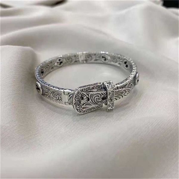 2023 designer new fashion jewelry gujia s925 old with antique pattern silver interlocking hollow out bracelet for men and women, Black
2023 designer new fashion jewelry gujia s925 old with antique pattern silver interlocking hollow out bracelet for men and women, Black