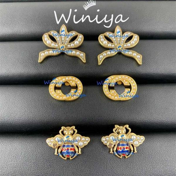 2023 designer new g / ancient family new letter color diamond pearl earrings women's simple fashion geometric earrings, Golden
2023 designer new g / ancient family new letter color diamond pearl earrings women's simple fashion geometric earrings, Golden