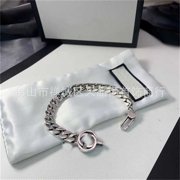 2023 designer new fashion gu cuban bracelet silver male and female couples buckle letters to do fashion jewelry silver chain punk hip hop, Black
2023 designer new fashion gu cuban bracelet silver male and female couples buckle letters to do fashion jewelry silver chain punk hip hop, Black
