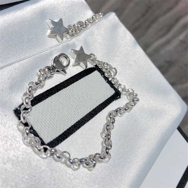 2023 designer new jewelry sterling silver star tassel double letter g-type bracelet headpiece, Black
2023 designer new jewelry sterling silver star tassel double letter g-type bracelet headpiece, Black