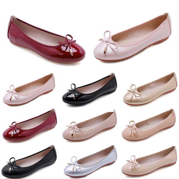 single shoes women new large women's shoes chicken rolls shoes doudou shoes women 00014, Black