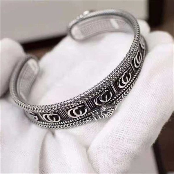 2023 designer new fashion jewelry gujia double stripe three-dimensional king snake open gear trim light luxury fashion men's bracelet, Black
2023 designer new fashion jewelry gujia double stripe three-dimensional king snake open gear trim light luxury fashion men's bracelet, Black
