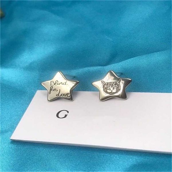 2023 designer new fashion jewelry gujia fashion star shaped blind for love cat gujia personality s925 silver needle earrings, Golden
2023 designer new fashion jewelry gujia fashion star shaped blind for love cat gujia personality s925 silver needle earrings, Golden