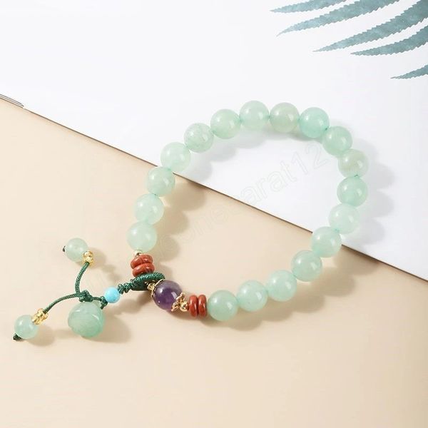 elegant 8mm natural green aventurine beaded bracelet women trendy simple lotus charm rope wristband summer jewelry for girls, Golden;silver
elegant 8mm natural green aventurine beaded bracelet women trendy simple lotus charm rope wristband summer jewelry for girls, Golden;silver
