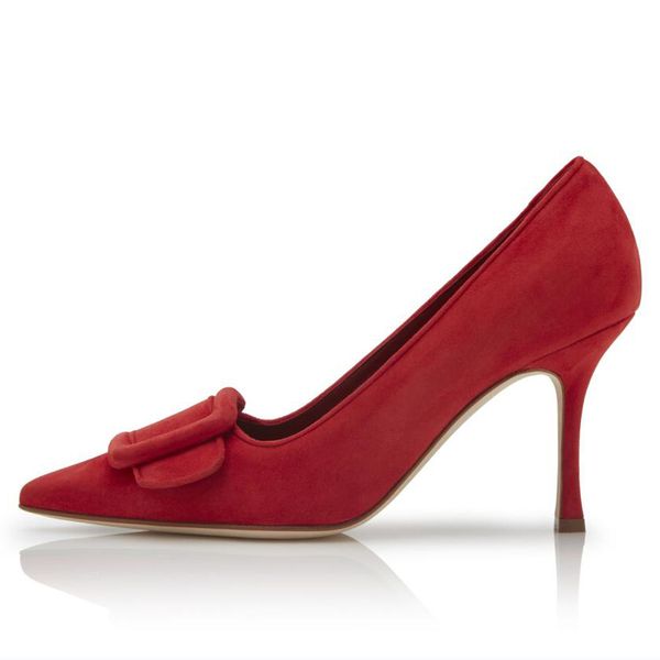 fashion women sandals pumps maysalepump 90 mm bright red navy blue suede detail buckle italy delicate pointed toe designer wedding party san, Black
fashion women sandals pumps maysalepump 90 mm bright red navy blue suede detail buckle italy delicate pointed toe designer wedding party san, Black