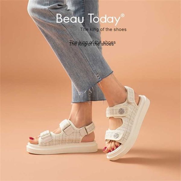 slippersbeautoday platform sandals women lattice round toe hook loop plaid cloth summer casual ladies outdoor shoes handmade 38161 220406, Black
slippersbeautoday platform sandals women lattice round toe hook loop plaid cloth summer casual ladies outdoor shoes handmade 38161 220406, Black