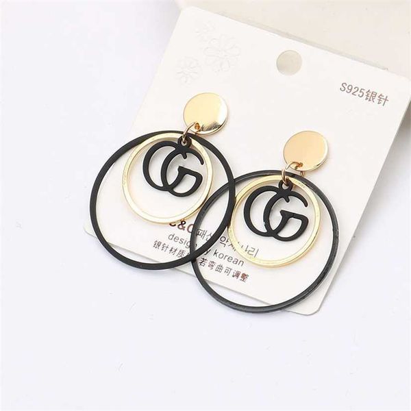 2023 designer fashion earrings new style personality versatile fashion g letter copper ring painting trend japan and south korea earrings, Golden
2023 designer fashion earrings new style personality versatile fashion g letter copper ring painting trend japan and south korea earrings, Golden