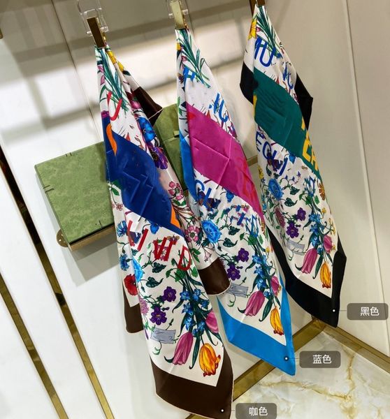 fashion women summer scarf designer silk scarf luxury flower letter hand embroidered 90*90cm shawl small squares turbans, Blue;gray
fashion women summer scarf designer silk scarf luxury flower letter hand embroidered 90*90cm shawl small squares turbans, Blue;gray