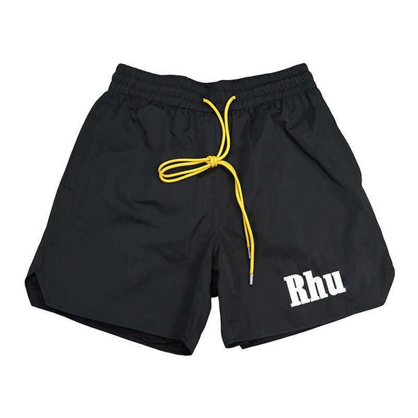 men's shorts rhude summer solid embroidered letter loose five point casual sports trend men's beach pants, White;black
men's shorts rhude summer solid embroidered letter loose five point casual sports trend men's beach pants, White;black