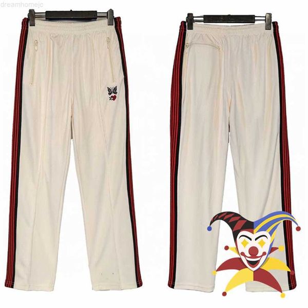 embroidery heart butterfly awge needles sweatpants men women black red stripe needles pants apricot track trousers 0318
embroidery heart butterfly awge needles sweatpants men women black red stripe needles pants apricot track trousers 0318