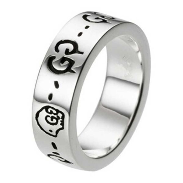 2023 designer new jewelry ring elf skull hollowed out double enamel for men and women to give valentine's day gifts, Silver
2023 designer new jewelry ring elf skull hollowed out double enamel for men and women to give valentine's day gifts, Silver